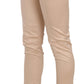 Just Cavalli Cream Low Waist Skinny Formal Trousers Pants
