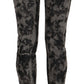 Just Cavalli Black Gray Faded Low Waist Skinny Denim Trousers Jeans