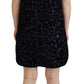 Dolce & Gabbana Black Leopard Shift Mini Polyester Dress