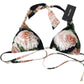 Dolce & Gabbana Multicolor Floral Print Beachwear Bikini Tops