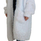 Dolce & Gabbana White Long Sleeves Fringes Cardigan Jacket