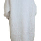 Dolce & Gabbana White Long Sleeves Fringes Cardigan Jacket