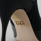 Dolce & Gabbana Black Socks Stiletto Heels Booties Shoes