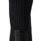 Dolce & Gabbana Black Socks Stiletto Heels Booties Shoes