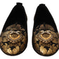 Dolce & Gabbana Black Gold Amore Heart Loafers Flats Shoes