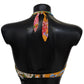 Dolce & Gabbana Yellow Floral Print Swimsuit Beachwear Bikini Tops