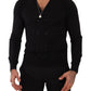 Dolce & Gabbana Black Cashmere Button Down Cardigan Sweater