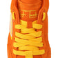 Dolce & Gabbana Orange Leather P.j. Tucker Sneakers Shoes