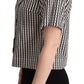 Dolce & Gabbana White Black Fantasy Pattern Shirt