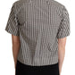 Dolce & Gabbana White Black Fantasy Pattern Shirt