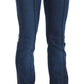 Just Cavalli Blue Low Waist Boot Cut Denim Pants Jeans
