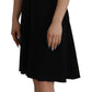 Dolce & Gabbana Black Leopard A-line Knee Length Dress