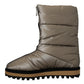 Dolce & Gabbana Silver Padded Mid Calf Winter Shoes  Boots