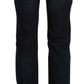 Just Cavalli Blue Washed Mid Waist Straight Denim Pants
