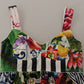 Dolce & Gabbana Multicolor Pachwork Poplin Floral A-Line Mini Flared Dress