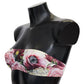Dolce & Gabbana Multicolor Floral Print Women Beachwear Bikini Tops