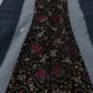 Dolce & Gabbana Multicolor Patchwork DG Fashion Wide Leg Denim Pant