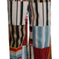 Dolce & Gabbana Multicolor Striped High Waist Cotton Pants