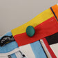 Dolce & Gabbana Multicolor Striped High Waist Cotton Pants