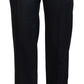 Dolce & Gabbana Black Straight Fit Cotton Pants