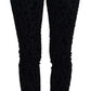 Dolce & Gabbana Black Leopard Skinny Denim Jeans