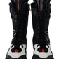 Dolce & Gabbana Multicolor Leather Boxing Calf High Sneakers Shoes