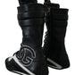 Dolce & Gabbana Multicolor Leather Boxing Calf High Sneakers Shoes
