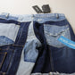 Dolce & Gabbana Multicolor Patchwork High Waist Denim Jeans