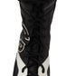 Dolce & Gabbana Multicolor Leather Boxing Calf High Sneakers Shoes
