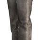 Dolce & Gabbana Grey Washed High Waist Denim Pants Cotton Jeans