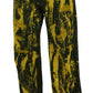 Dolce & Gabbana Yellow Tie Dye High Waist Pants Cotton Jeans
