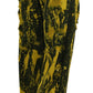 Dolce & Gabbana Yellow Tie Dye High Waist Pants Cotton Jeans