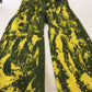 Dolce & Gabbana Yellow Tie Dye High Waist Pants Cotton Jeans