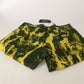 Dolce & Gabbana Yellow Tie Dye High Waist Pants Cotton Jeans