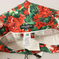 Dolce & Gabbana Multicolor Pants Floral Print Mid Waist Cropped Trouser Pant