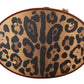 Dolce & Gabbana Brown Leopard Pattern Shopping Tote Hand Bucket Purse