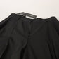 Dolce & Gabbana Black Wide Leg High Waist Women Wool Pants