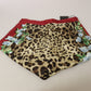 Dolce & Gabbana Multicolor Leopard Flora Printed Mid Waist Trouser Pants