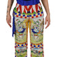 Dolce & Gabbana Multicolor Printed Snow Trouser Pants