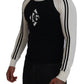Dolce & Gabbana Multicolor Crew Neck Pullover Logo Sweater