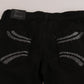 Costume National Black Sequined Mid Waist Slim Fit Denim Jeans