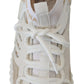 Dolce & Gabbana White Beige Sorrento Sneakers Shoes