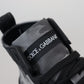 Dolce & Gabbana Gray Canvas Cotton High Tops Sneakers Shoes