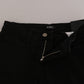 Costume National Black Embellished Mid Waist Skinny Denim Jeans