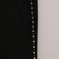 Costume National Black Embellished Mid Waist Skinny Denim Jeans