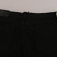 Costume National Black Embellished Mid Waist Skinny Denim Jeans