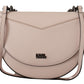 Karl Lagerfeld Light Pink Mauve Leather Shoulder Bag