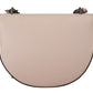 Karl Lagerfeld Light Pink Mauve Leather Shoulder Bag