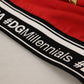 Dolce & Gabbana Red Sequined Love Cotton Pullover Sweater