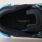 Dolce & Gabbana Black Blue Fabric Lace Up NS1 Sneakers